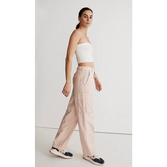 Madewell Garment-Dyed Low-Slung Straight Cargo Pants Size 30 NWT - Picture 3 of 7